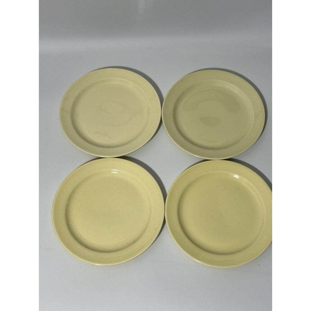 Vintage Luray Pastels 6.25” Bread Dessert Plate Yellow Set of 4